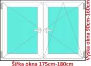 Dvojkrdlov okna O+OS SOFT rka 175 a 180cm